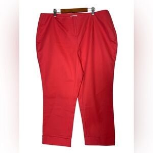 Charter Club  Womens Pant Shop Garden Party Matte Coral 14 W NEW With Tags